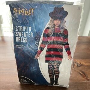 Kids Stripped Sweater Dress - Freddy Costume